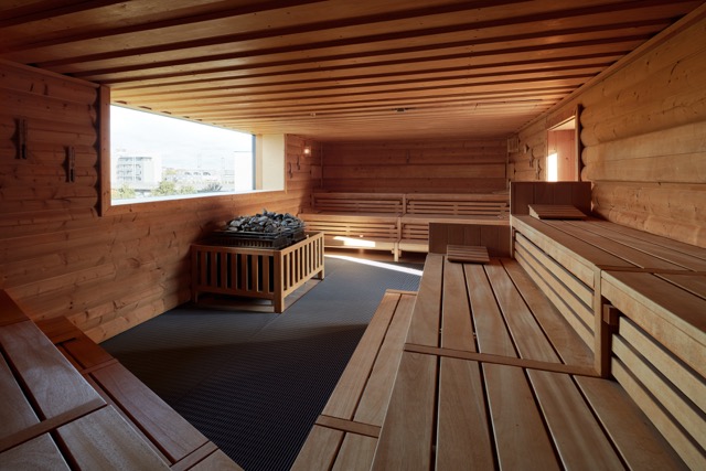 90° Sauna Innen